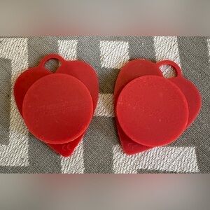 2-Pack Red Heart Shaped Balloon Weights – Party Decoration